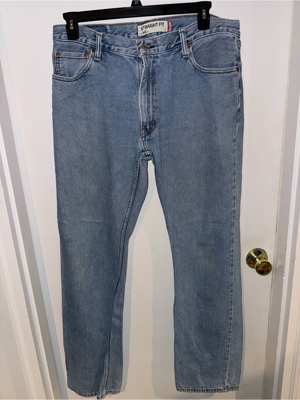 Levi’s 505 Straight Fit Men’s 36x34 Light Blue Jeans